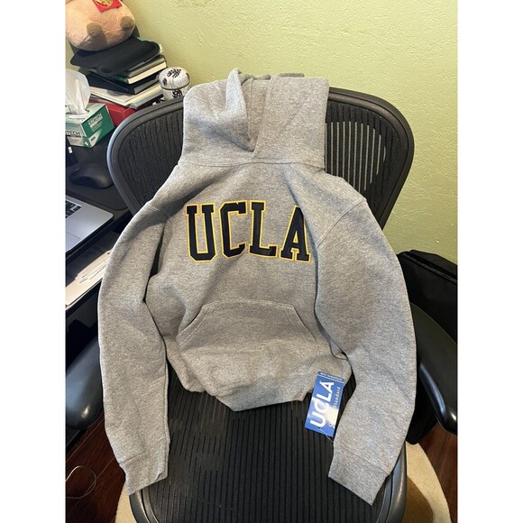 Brand New UCLA Logo Bruins Embroidered Hoodie NWT, Youth Medium - Picture 1 of 3